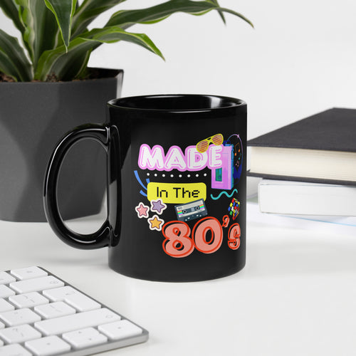 Made In The 80’s Black Glossy Mug